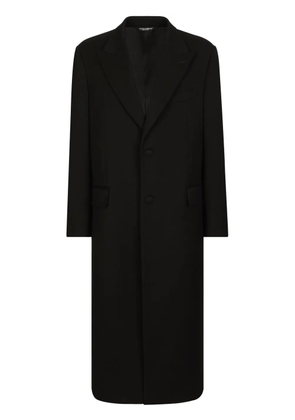 Dolce & Gabbana virgin wool-blend coat - Black
