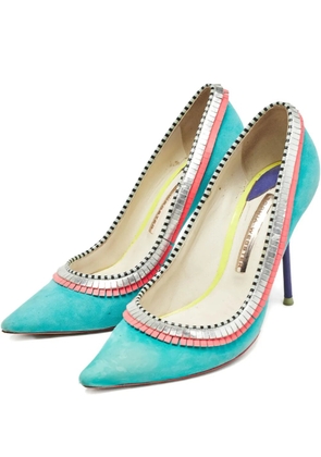 Sophia Webster 105mm trim detail pumps - Blue