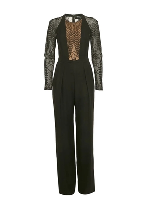 Gucci Pre-Owned lace panel jumpsuit - Black