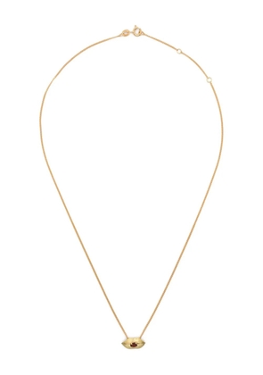 Wouters & Hendrix Gold 18K yellow gold Lip garnet necklace