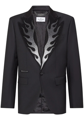 Philipp Plein Flame single-breasted blazer - Black