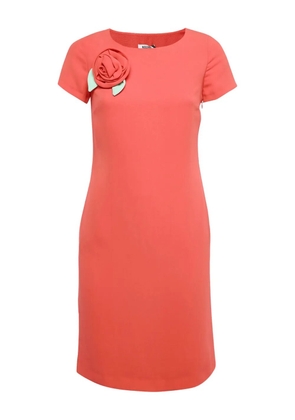 Moschino Pre-Owned pre-owned floral-appliqué midi dress - Red