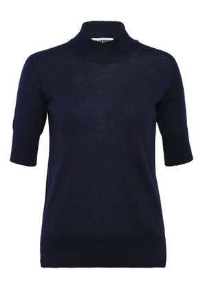 Jil Sander high-neck short-sleeve sweater - Blue