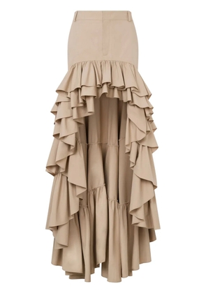 Moschino ruffled maxi skirt - Neutrals