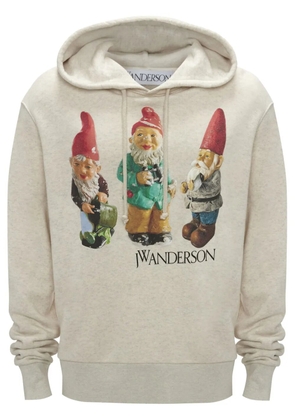 JW Anderson Gnome Trio cotton hoodie - Neutrals