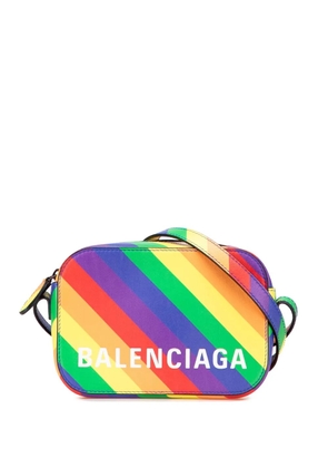Balenciaga Pre-Owned 2019 XS Leather Rainbow Logo Ville Camera Bag crossbody bag - Yellow