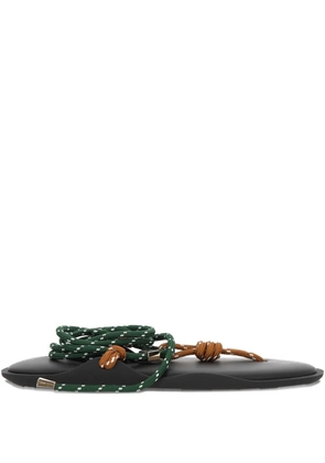Flòwze Fló Twin rope-detail flat sandals - Green