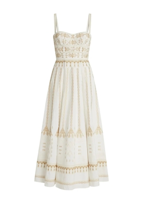 Emporio Sirenuse Elida embroidered sundress - White