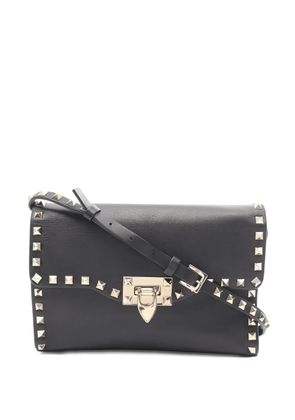 Valentino Garavani Pre-Owned 2000s Rockstud leather shoulder bag - Black