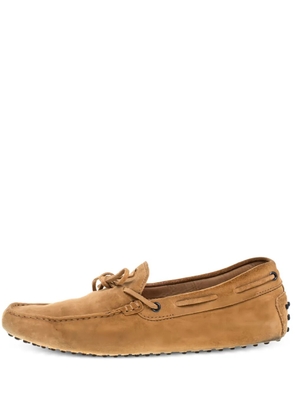 Tod's Vintage Gommino suede boat shoes - Neutrals