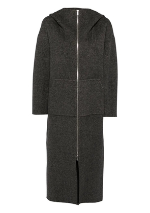 Goen.J zip-up hooded coat - Grey