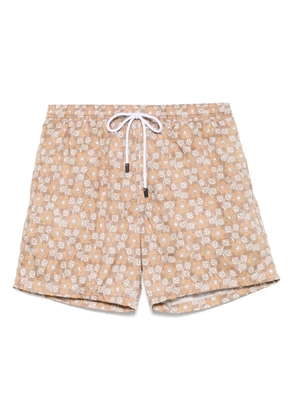 Barba floral-print swim shorts - Neutrals