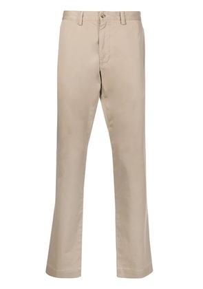 Polo Ralph Lauren logo-patch straight-leg trousers - Neutrals