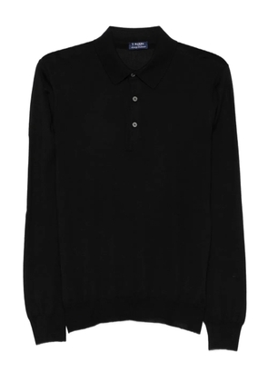Barba polo-neck long-sleeve sweater - Black