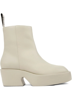 Camper Billie leather platform boots - Neutrals