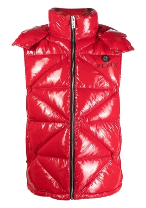 Philipp Plein quilted padded gilet jacket - Red