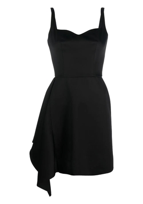 Alexander McQueen sweetheart-neck belted dress - Black