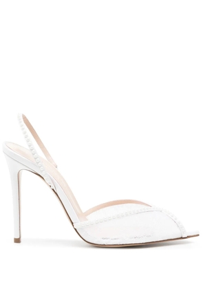 Andrea Wazen Katy 105mm slingback pumps - White
