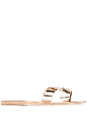 Ancient Greek Sandals Gold Desmos crossover leather sandals
