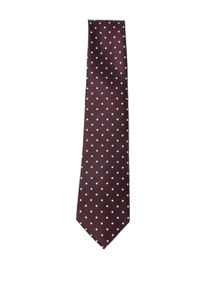 TOM FORD polka-dot silk tie - Red
