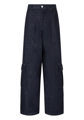STUDIO TOMBOY high-waist denim cargo pants - Blue