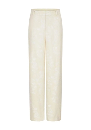 Shanghai Tang jacquard trousers - White