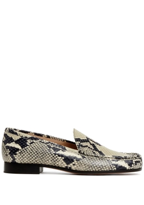 Fabiana Filippi snake-print loafers - Neutrals