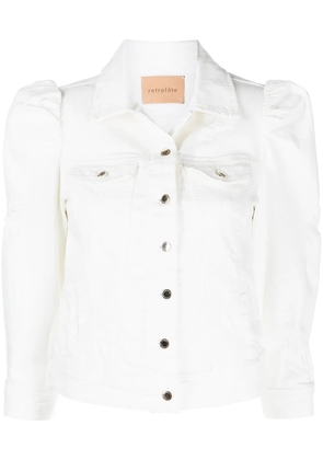 Retrofete Ada button-up denim jacket - White