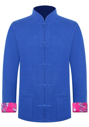 Shanghai Tang Mandarin collar jacket - Blue