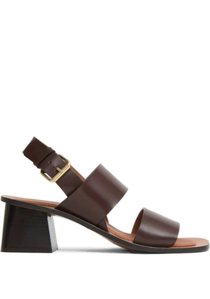 Mansur Gavriel 60mm leather sandals - Brown