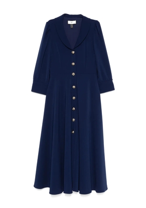 NISSA button-down midi dress - Blue