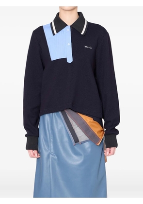 Kolor asymmetrical-design polo top - Blue