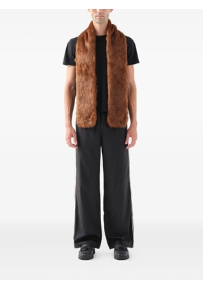 Unreal Fur faux-fur scarf - Orange