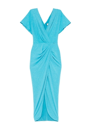 NISSA gathered-detailing dress - Blue