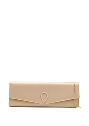 Jennifer Chamandi pearl-embellished clutch bag - Neutrals