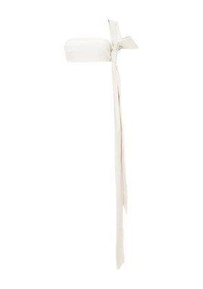 Lika bow-detail strapless top - White