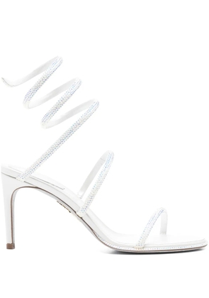 René Caovilla Cleo spiral-embellished sandals - Neutrals