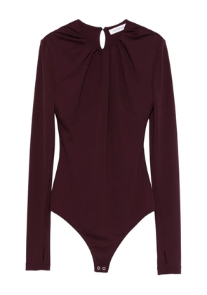 Viktor & Rolf draped-neckline bodysuit - Red