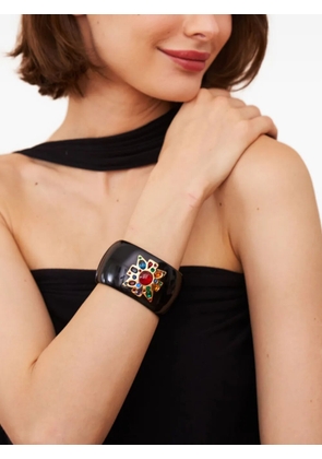 Kenneth Jay Lane cross-motif ruby bracelet - Black