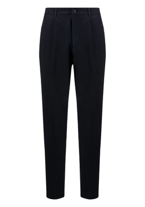 Dell'oglio pleated cotton-blend tapered trousers - Blue
