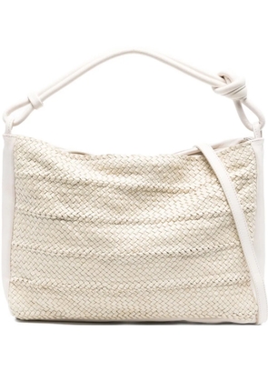 Reptile's House woven knot-detail tote bag - Neutrals
