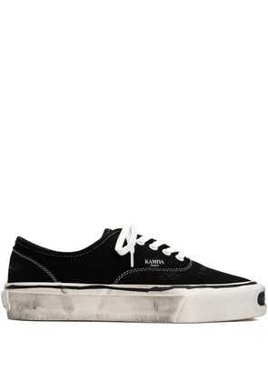 KAMIYA Herc distressed vulcanized sneakers - Black