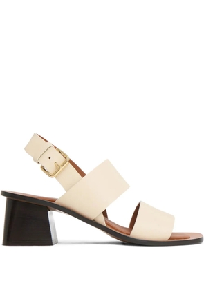 Mansur Gavriel 60mm double-strap heeled sandals - Neutrals