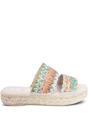 Manebi braided-strap slide sandals - Neutrals