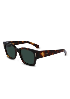 Ferragamo Eyewear tortoiseshell-effect sunglasses - Brown