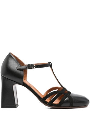 Chie Mihara 85mm T-bar block-heel pumps - Black
