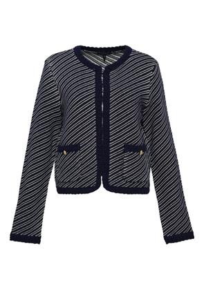 rag & bone Claire diagonal-stripe cardigan - Blue