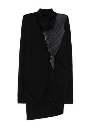 Y's denim-patch top - Black