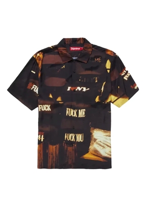 Supreme canal street print shirt - Black