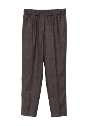 Peserico elastic-waist trousers - Brown